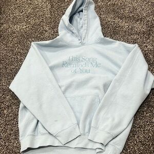 blue Lonely ghost hoodie size large